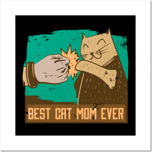 Cat Mom Posters and Art